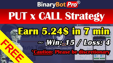 Binary Bot | PUT x CALL Strategy | Free Download (2020)