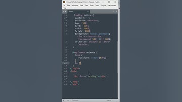 How To Make Loading Animation Using HTML CSS | Tutorial HTML CSS #html #css #mengareit #shorts