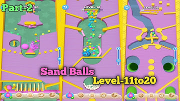 Sand Balls gameplay level 10to20 part 2,||gameplay walkthrough|U.S.Gaming zone|ios& android gameplay