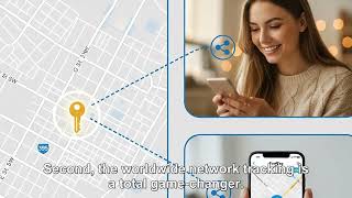 4 Pack Smart Tracker Tags Item Finder [Apple MFi Certified] Works with Apple Find My (iOS On Revi...