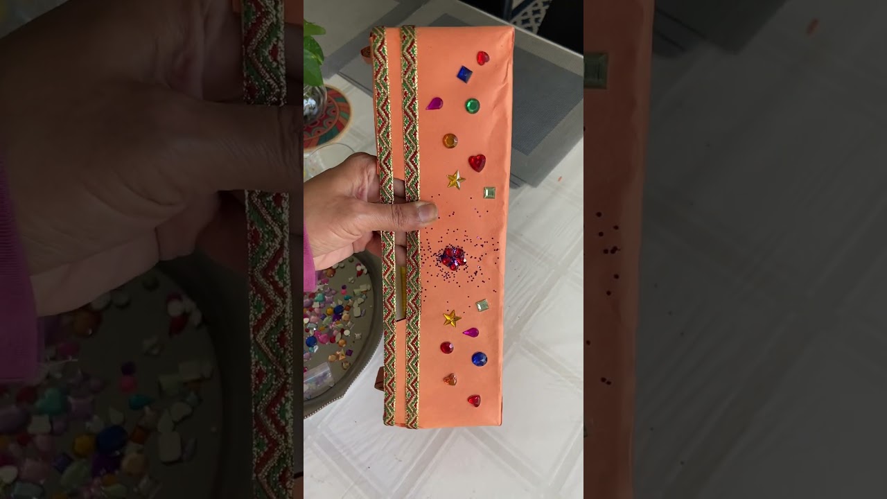DIY Gift box | Repurposing empty Costco box for Diwali  🪔 