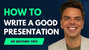 How to Write a Good Script - 60 second video