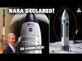 NASA is to launch 20 Starships Lunar lander to the Moon...