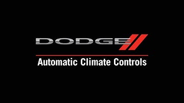 Automatic Climate Controls | How To | 2020 Dodge Journey