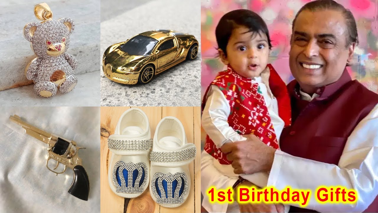 Mukesh Ambani Grandson 1st Birthday Expensive Gifts from Bollywood Celebrities and Family photo image