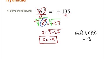 Solving Cubic and Cube Root Equations video