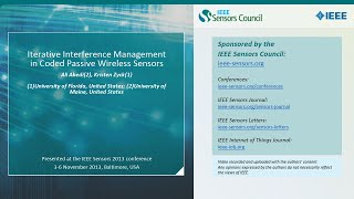 Iterative Interference Management in Coded Passive Wireless Sensors