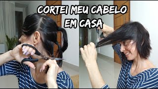 Cortei meu Cabelo em casa, curtíssimo.