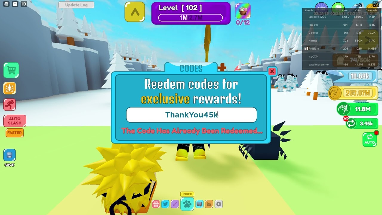  ALL THE NEW CODES FOR SLASHING SIMULATOR WITH VOICE YouTube
