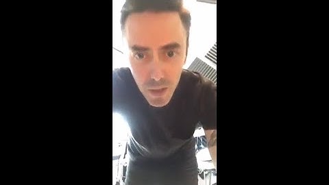 Glen Power (The Script) Playing drums
