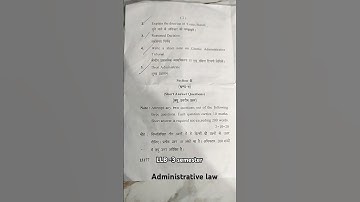 Administrative law( k- 3003)#legal#llbexam december questionpaper #motivation