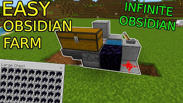 EASY OBSIDIAN FARM IN MINECRAFT BEDROCK 1.20 (bedrock/java/ps4/xbox/mcpe)