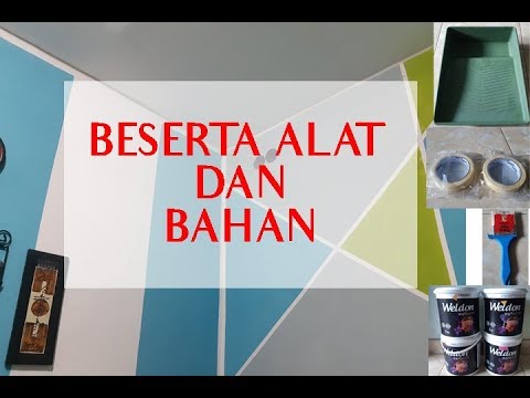  Cara mengecat tembok kamar  motif geometri terbaru YouTube