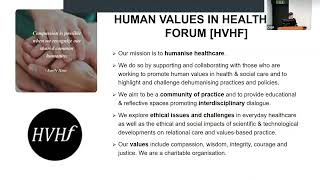 Dr Paquita de Zulueta - Introduction to symposium and Human Values in Healthcare Forum