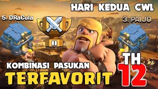 MENGGILA!! KOMBINASI UDARA TH-12 YANG TERLALU OP KESUKAAN PARA CLASHER COBAIN DI CWL - COC Indonesia