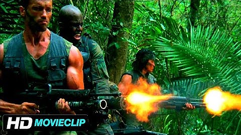 DEPREDADOR  (1987) • ¡Contacto! • Escena En Español Latino HD