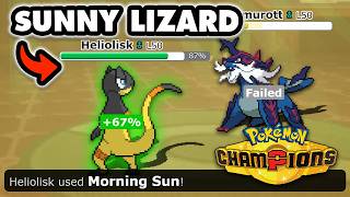 Trying Heliolisk on Sun in Champions Singles!