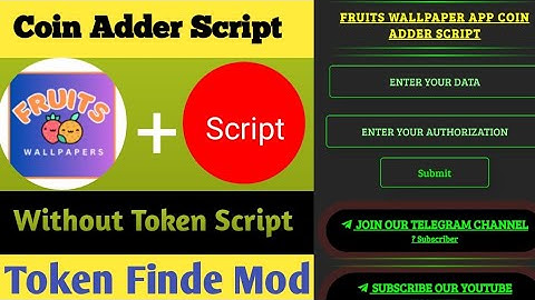 Fruits Wallpaper App Coin Adder Script | Fruits Wallpaper App Refer Script | Fruits Wallpaper App