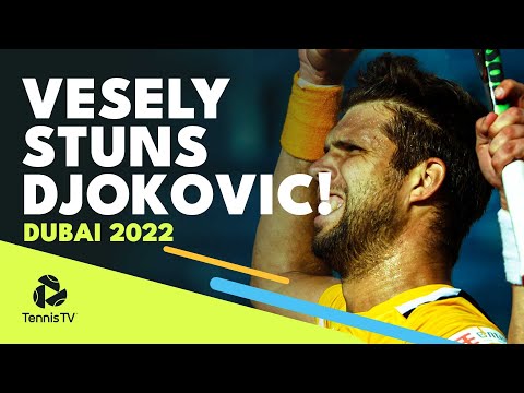 Vesely STUNS Djokovic To End Reign At World No. 1 | Dubai 2022 Highlights