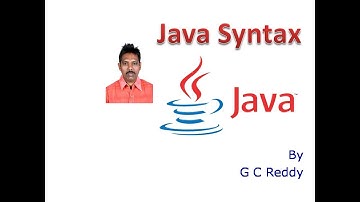 Java Syntax