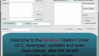 Local Citation Finder Software for Google Places Offliners - Updated screenshot 2