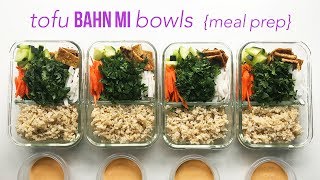 TOFU BAHN MI BOWLS - VEGAN MEAL PREP by Two Shakes of Happy 1,684 views 6 years ago 1 minute, 7 seconds