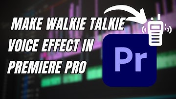 How To Make Walkie Talkie Voice Effect In Premiere Pro