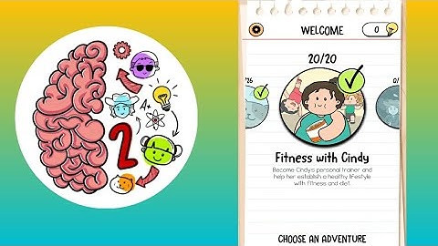Brain Test 2 Tricky Stories | Fitness with Cindy level 1-20 | walkthrough |