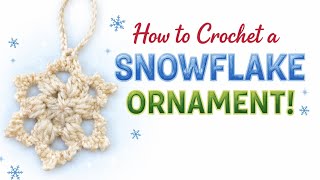 How To Crochet A Snowflake Ornament Making A Snowflake With Crochet
