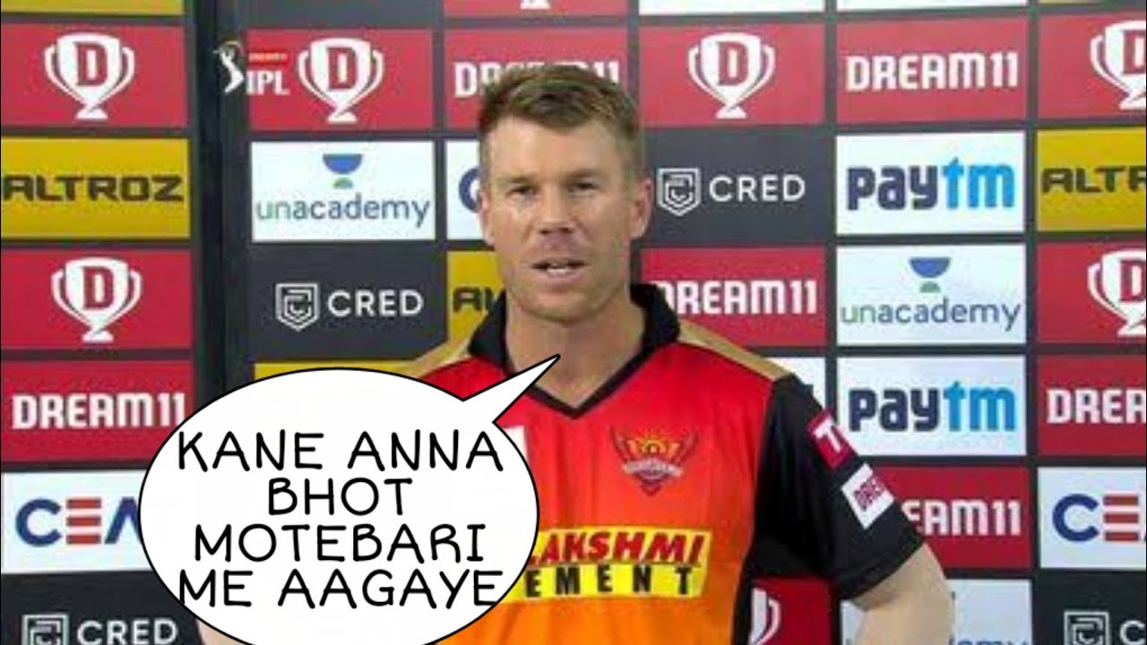 SRH VS DC || VIVO IPL 2021 SRH VS DC DAVID WARNER POST-MATCH INTERVIEW ...