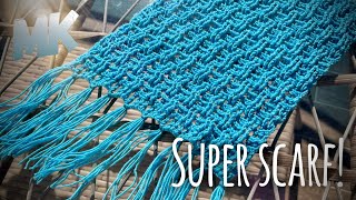 Так вы еще не вязали!!!💥💥💥 Шикарный шарф всего за пару часов! Crochet scarf tutorial