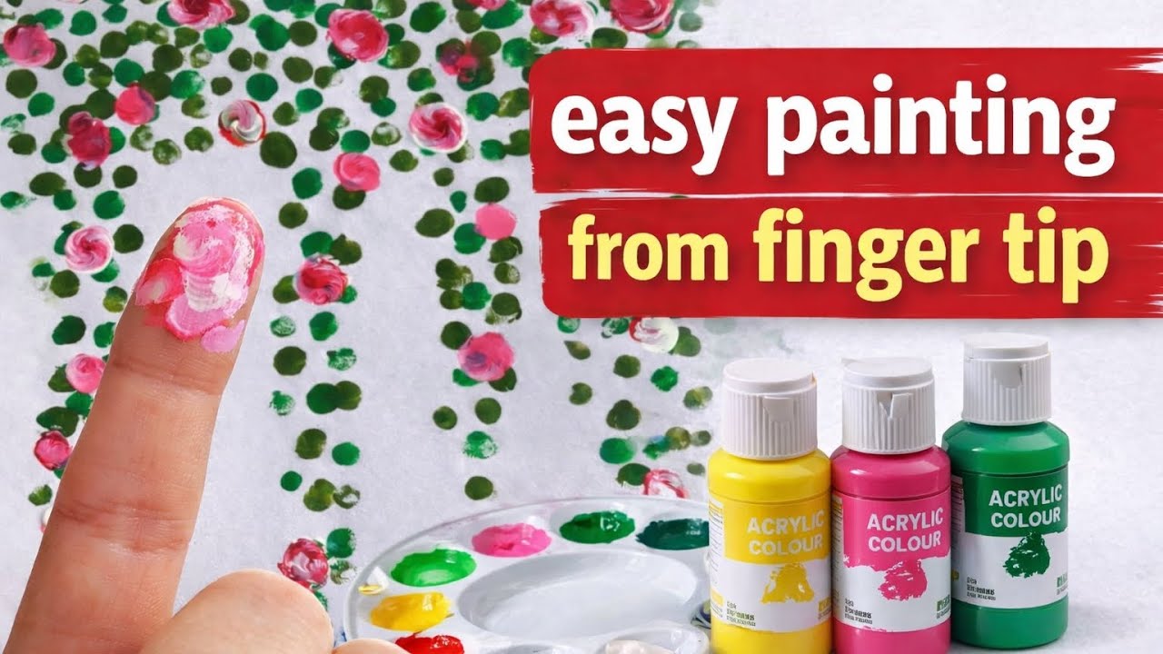 Easy Finger tip painting 