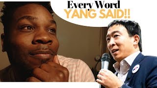 Everything Andrew Yang Said at the Fifth Democratic Debate in Atlanta | Reaction #yang2020
With the Fifth Presidential Democratic Debate finished, Andrew Yang continues to close the gap between Elizabeth Warren, Joe Bidden and Bernie Sanders. In this video I give my reaction and commentary to Everything Andrew Yang Said in the November Democratic Debate
IG @flystewie -https://www.instagram.com/flystewie
Support This video by downloading The worlds best safest an secure VPN On sale NOW :D - http://bit.ly/FlyVPN
My Previous Andrew Yang Videos
https://www.youtube.com/watch?v=bDPu3x91Ahs
https://www.youtube.com/watch?v xj4CliWGis
Andrew Yang Best Policies
► Subscribe to my channel here: Youtube:
http://bit.ly/YTFlystewie
.
►Follow me on Online Here
Youtube: http://bit.ly/YTFlystewie
Twitch: bit.ly/TwitchFlystewie
INSTAGRAM is: http://bit.ly/IgTwitchFlystewie
The Uneducated Investor Podcast: http://bit.ly/FlyPodIG
►The Uneducated Investor Videos
Youtube: http://bit.ly/FlyYTPlaylist
Instrumental from Machew Beats :) Listen to them on Soundcloud
http://bit.ly/FlySound
.
Thank you for the Support :)
Andrew Yang BEST policies
Everything Andrew Yang Said at the Fifth Democratic Debate in Atlanta | Reaction #yang2020 Everything Andrew Yang Said at the Fifth Democratic Debate in Atlanta | Reaction #yang2020