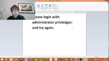 please login with administrator privleges and try again Solved.