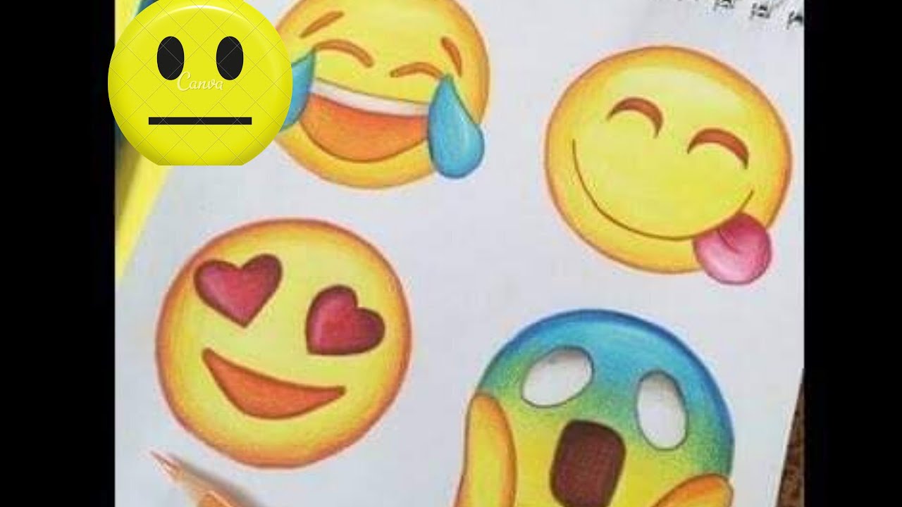 How to draw emojis - YouTube