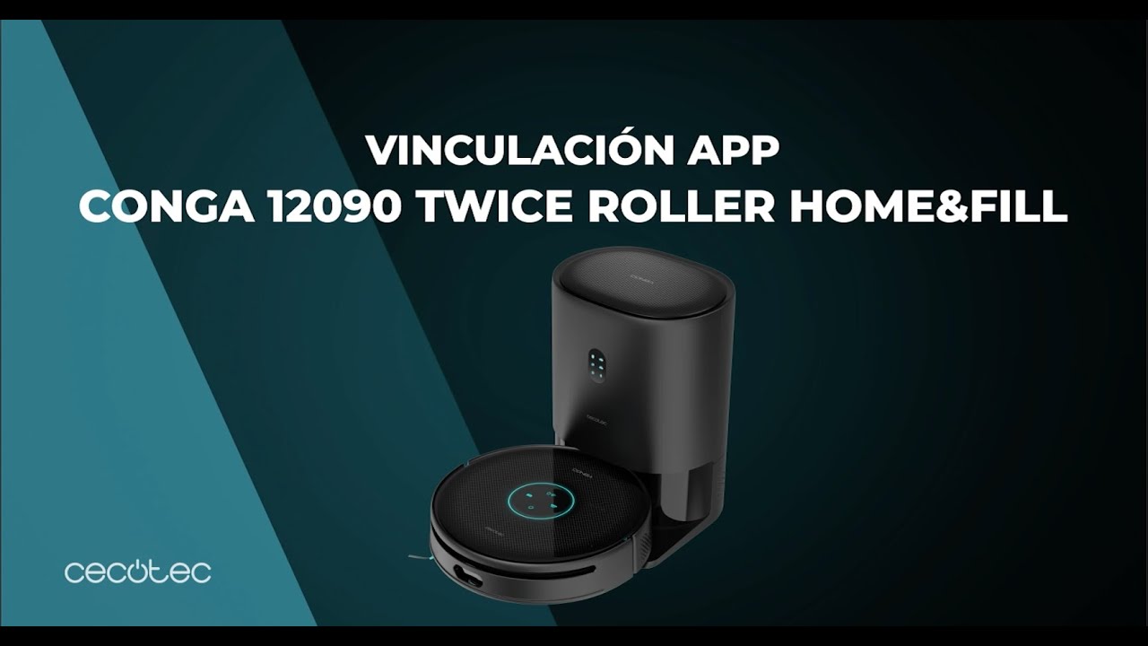 Cecotec Conga 12090 Twice Roller Home&Fill Robot Aspirador con Base de  Autovaciado