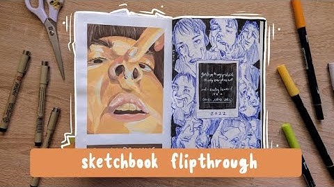 the loneliest time of my life - a sketchbook flipthrough