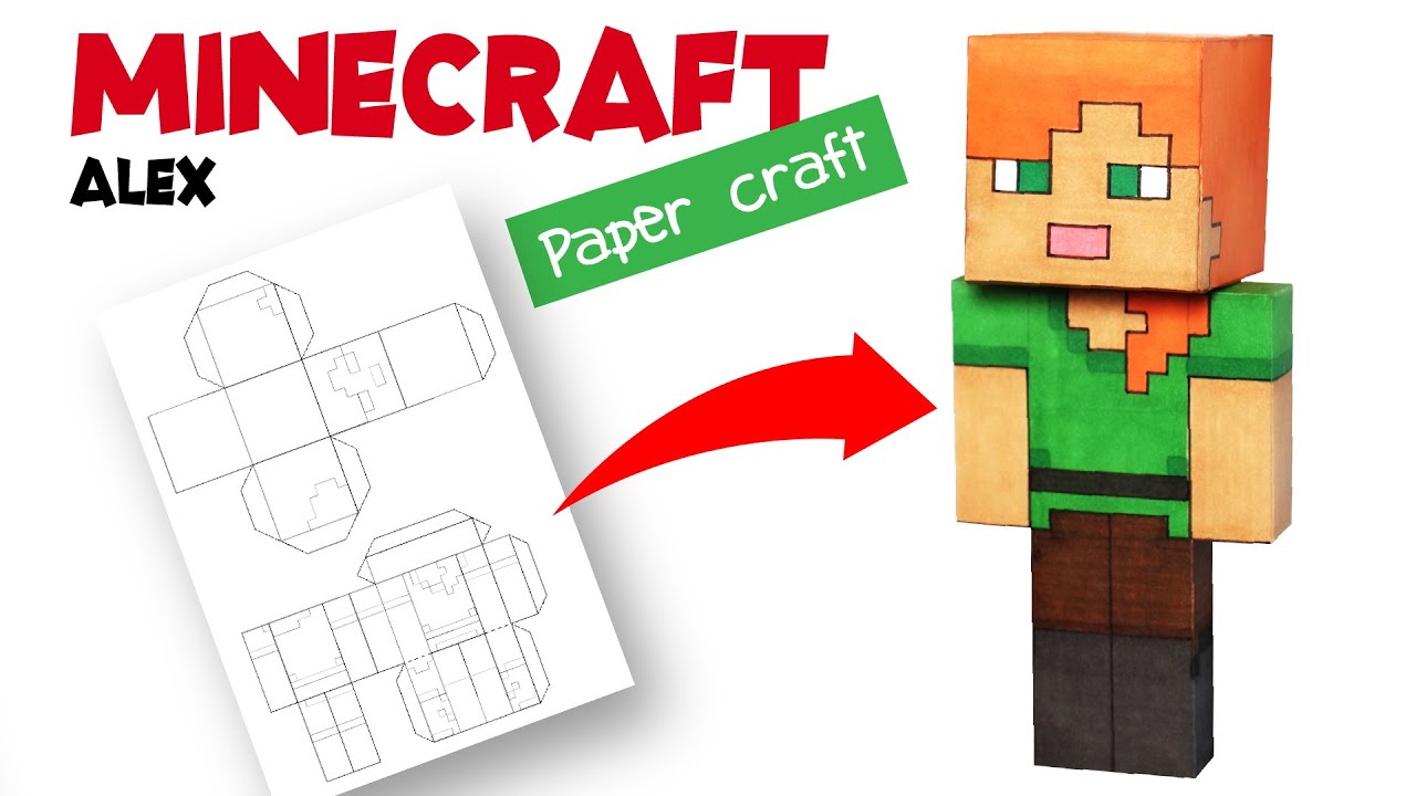 Minecraft: Alex Papercraft