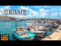 [4K] Walking tour in ÇEŞME - Fantastic seaside, Turkey