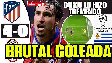 BRUTAL JOSÉ MARÍA GIMÉNEZ DIÓ GOLEADA EN CHAMPIONS LEAGUE CON TREMENDO PARTIDAZO DE LOCURA SORPRENDE
