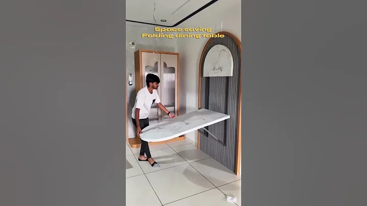 Folding Dining Table | Space Saving Furniture #interior #interiordesigner #foldingtable #viral