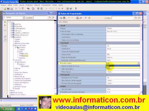 aula 2523   Oracle Forms usuario login para acesso ao sistema