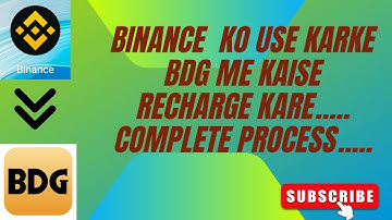 BINANCE ko use karke usdt ( dollar ) se BDG me kaise recharge kare ? @TechnicalEr.Gulshan