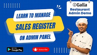 Galla.App Restaurant POS: Quick Product Demo - Manage Sales Register on Admin Panel | Restaurant screenshot 3