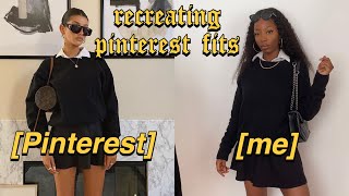 RECREATING PINTEREST OUTFITS || ft. prettylittlething