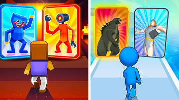 Monster Run Battle Squad  vs Monster Draft |⭐✅❤️✅⭐| All Level Gameplay Android iOS SH64999