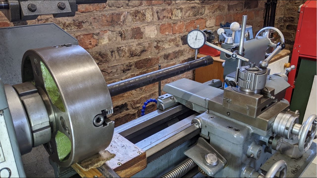 HS48 Harrison 140 lathe spindle bearing deviation check YouTube