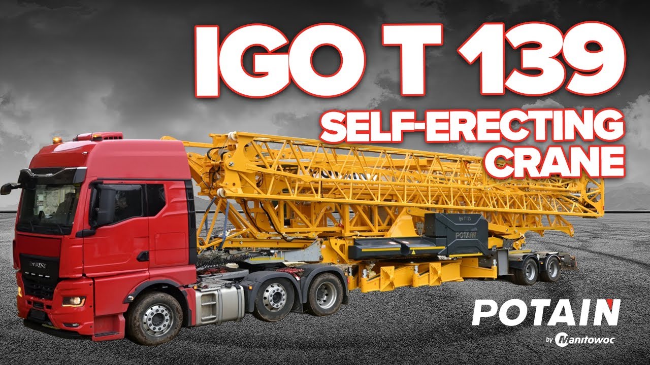 Potain IGO T 139 self erecting crane Feb 3