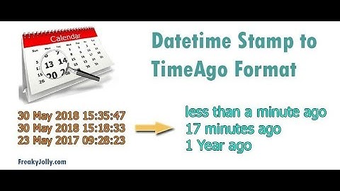 How to Convert Timestamp To Time ago | Display Relative time on your web/App | Date to hours ago