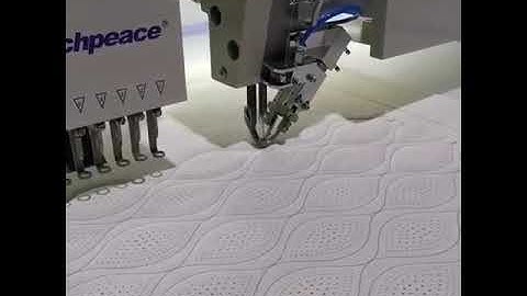 Testing video of Richpeace Auto Sewing & Perforation & Embroidery Machine